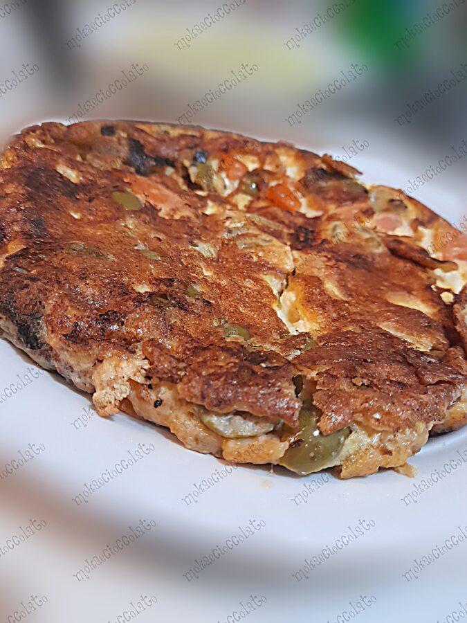 Frittata di carote e olive verdi